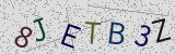 Défi visuel du captcha